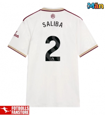 Arsenal William Saliba #2 Tredje Tröja 2025-26 Kortärmad